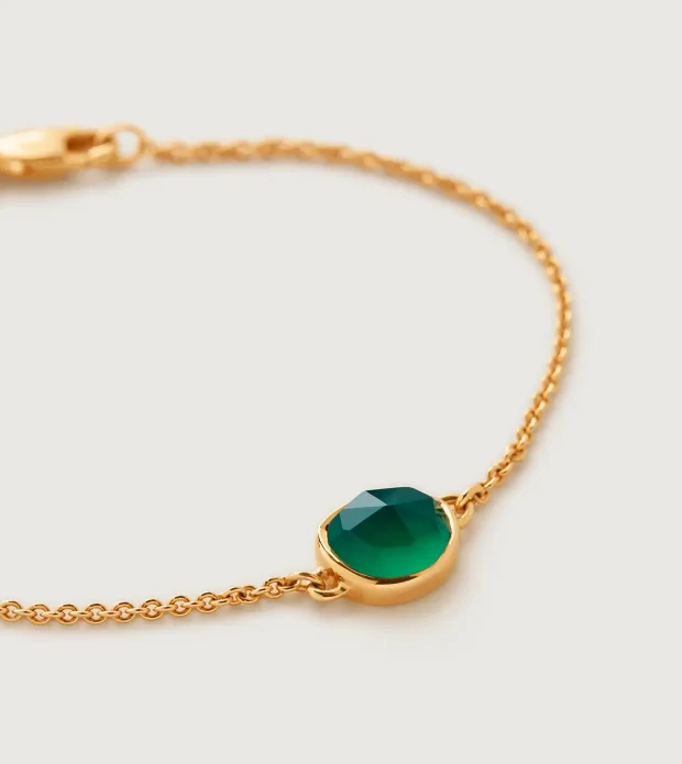Green Onyx Chain Bracelet - Image 3