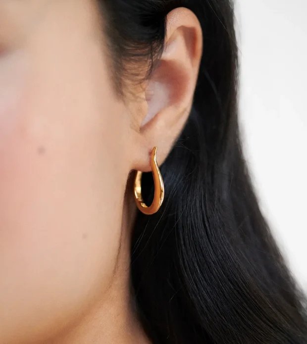 Medium Hoop Earrings - Image 2