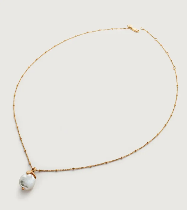 Pearl Chain Necklace - Image 3